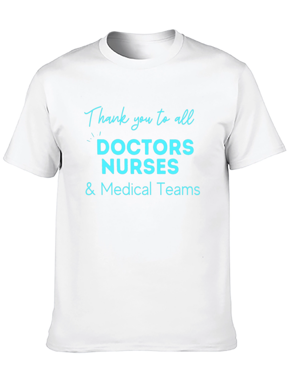 Thank You Medical Staff Black T-Shirt