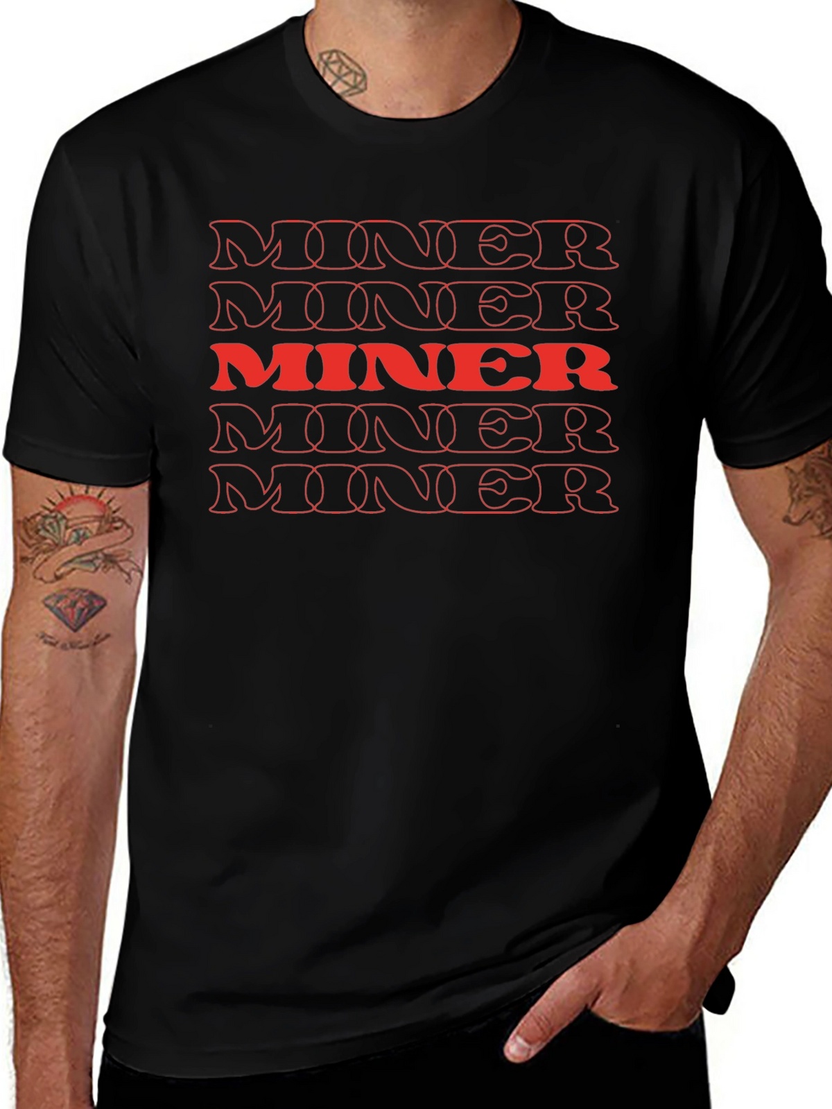 MINER Graphic Tee - Bold Statement T-Shirt