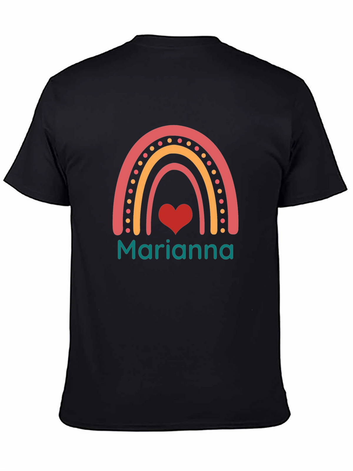 Marianna Rainbow Heart T-Shirt - Soft Cotton Tee