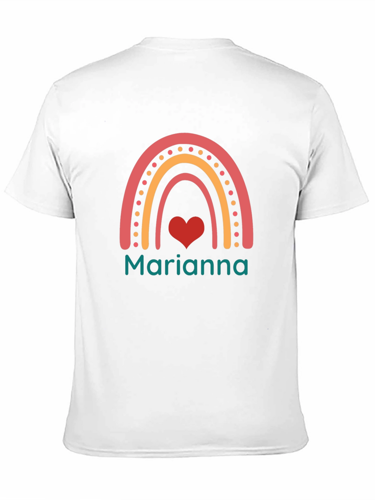 Marianna Rainbow Heart T-Shirt - Soft Cotton Tee