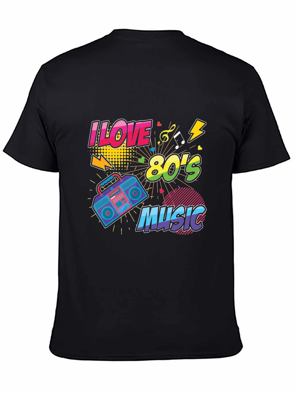 I Love 80s Music Graphic T-Shirt