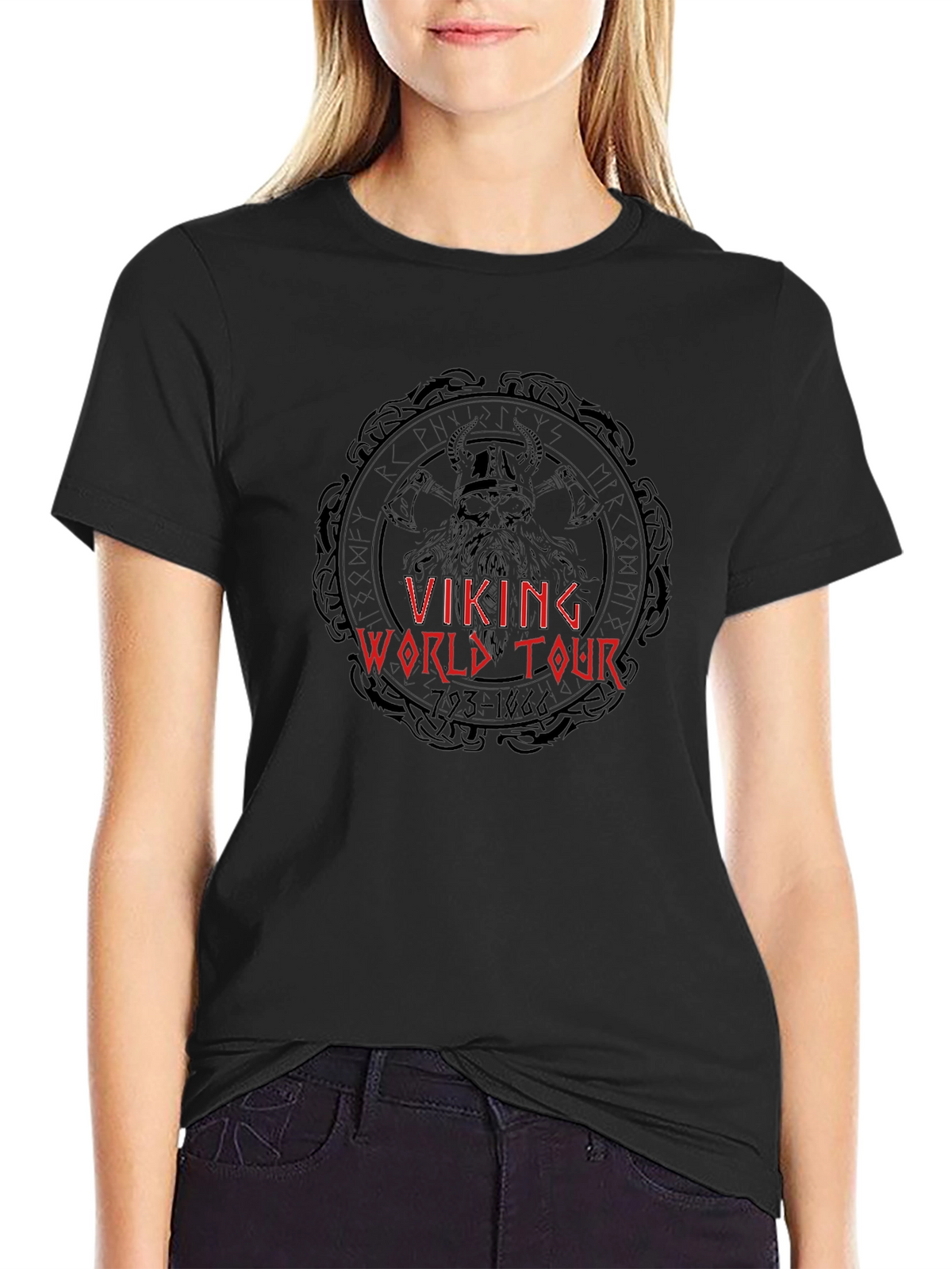 Viking World Tour Black T-Shirt