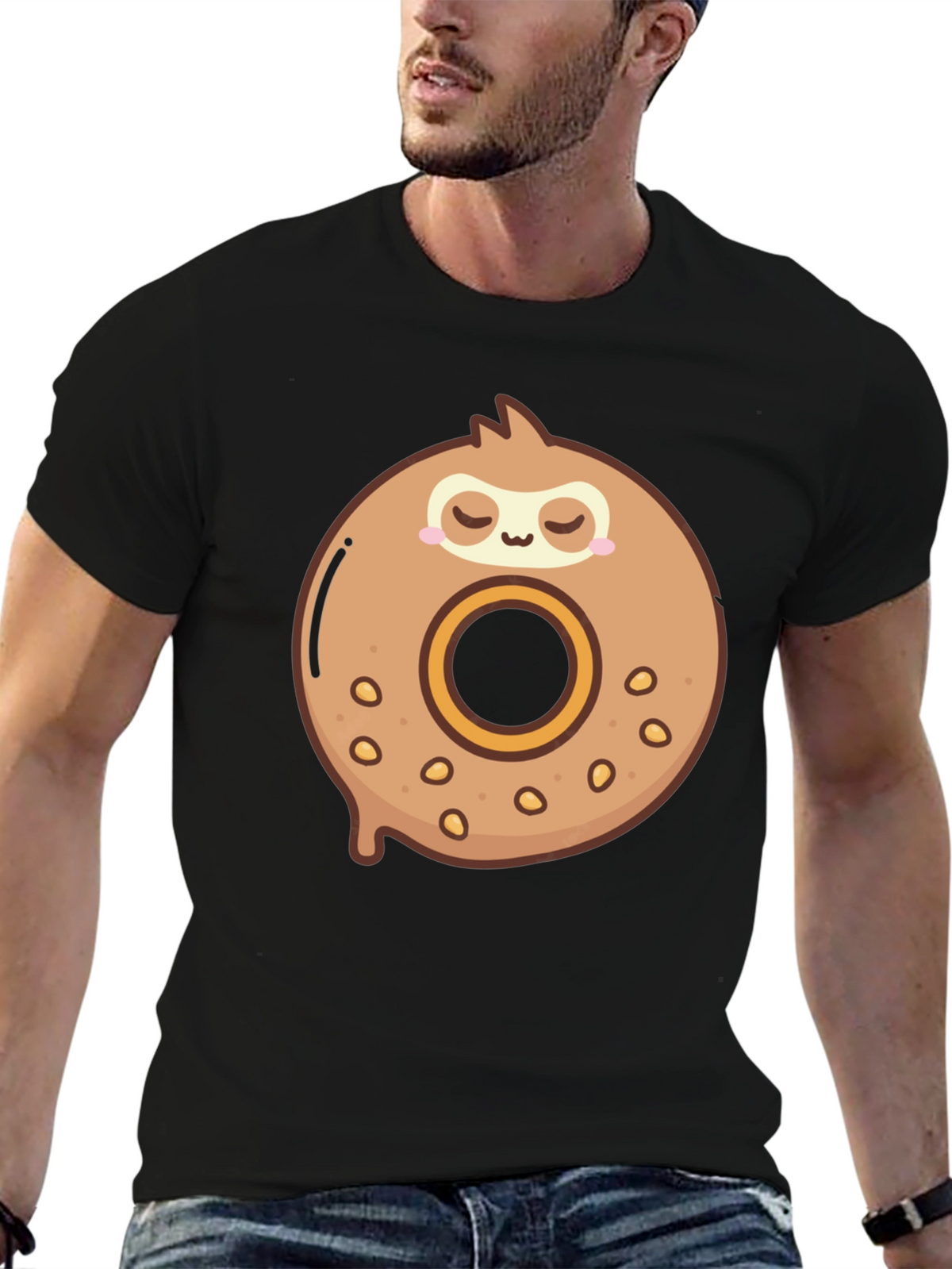 Sloth Donut T-Shirt - Fun Unique Casual Wear