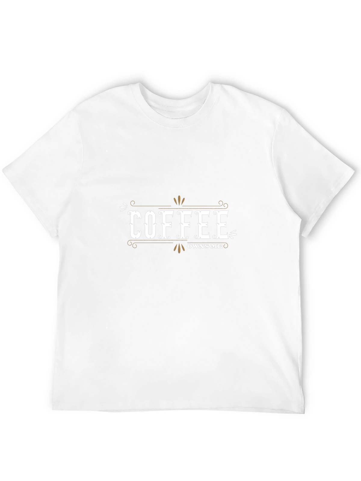Coffee Owns Me T-Shirt - Black Casual Tee