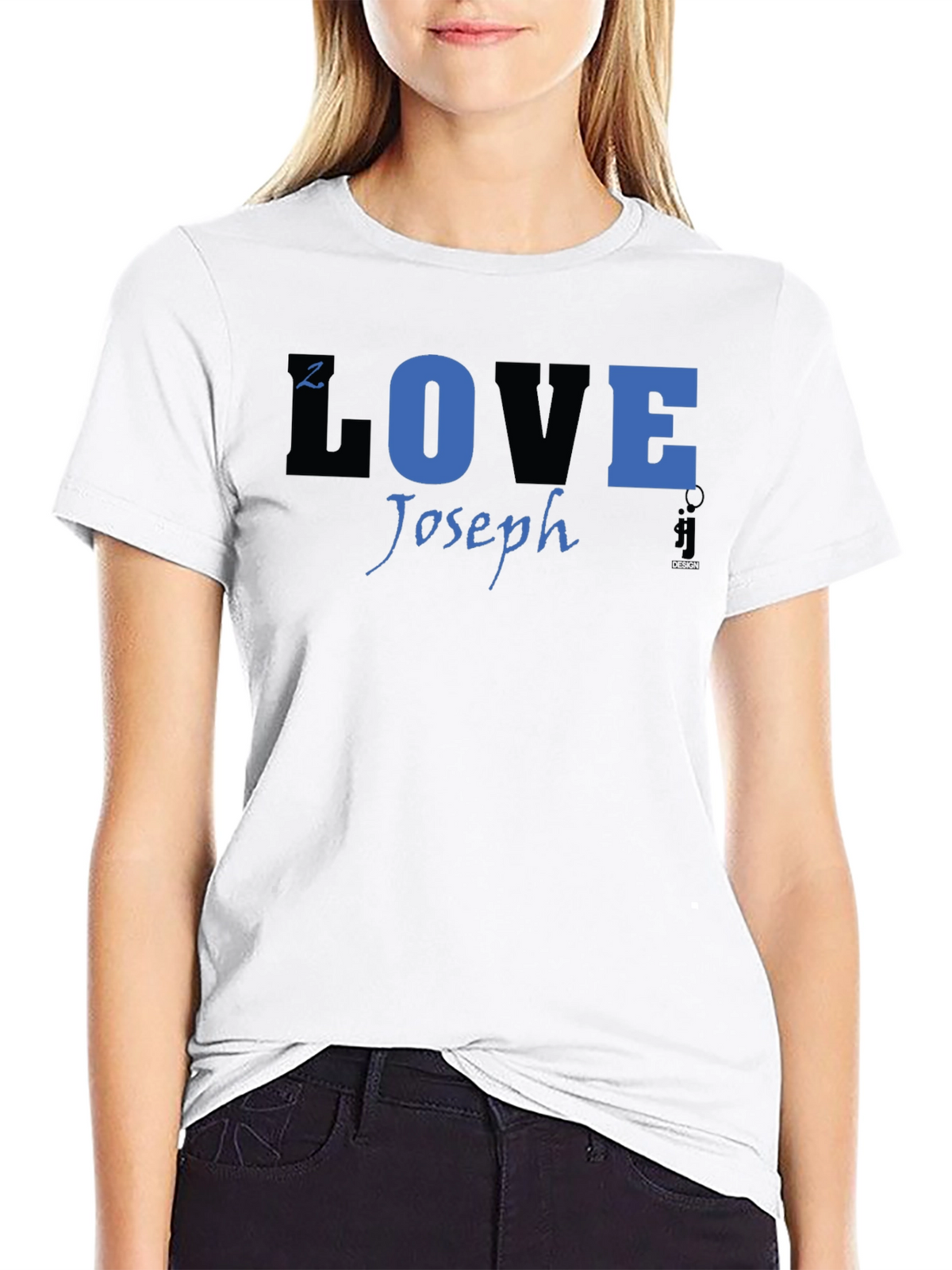Joseph LOVE T-Shirt - Black Blue