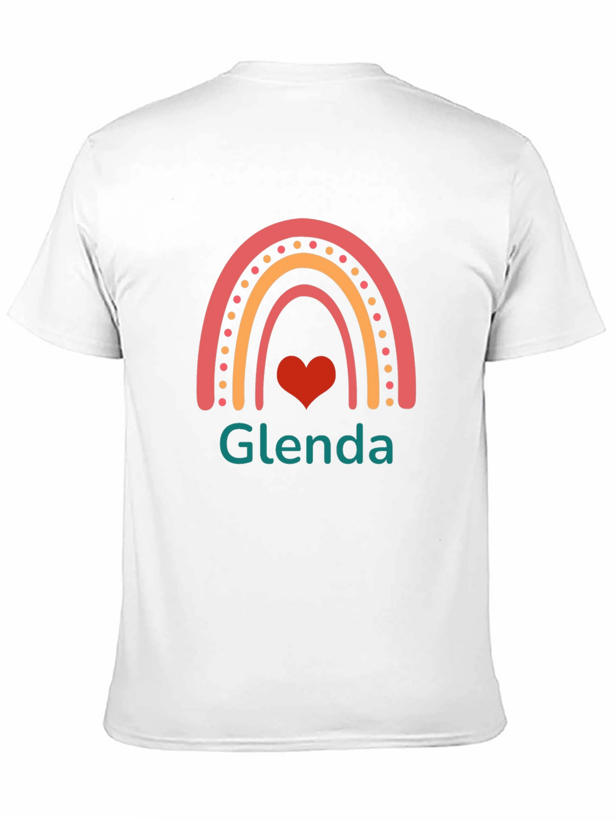 Glenda Rainbow Heart Graphic T-Shirt