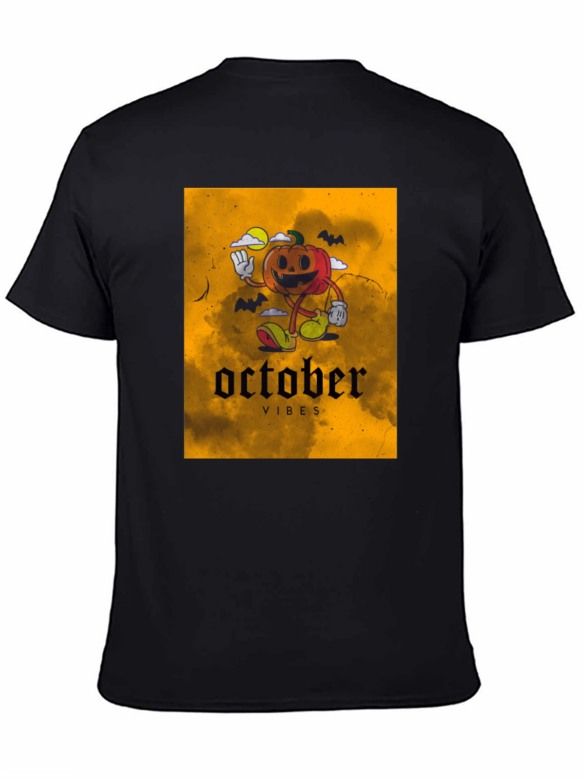 October Vibes Pumpkin Graphic T-Shirt