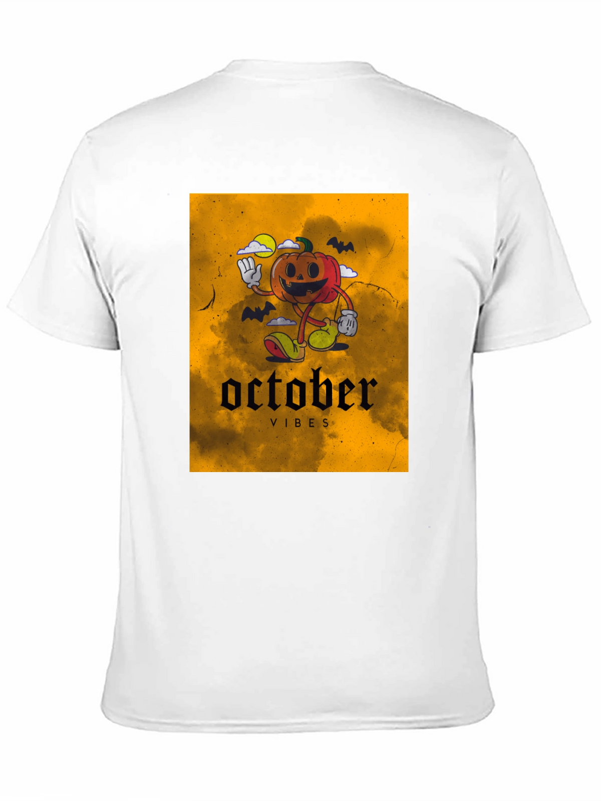 October Vibes Pumpkin Graphic T-Shirt