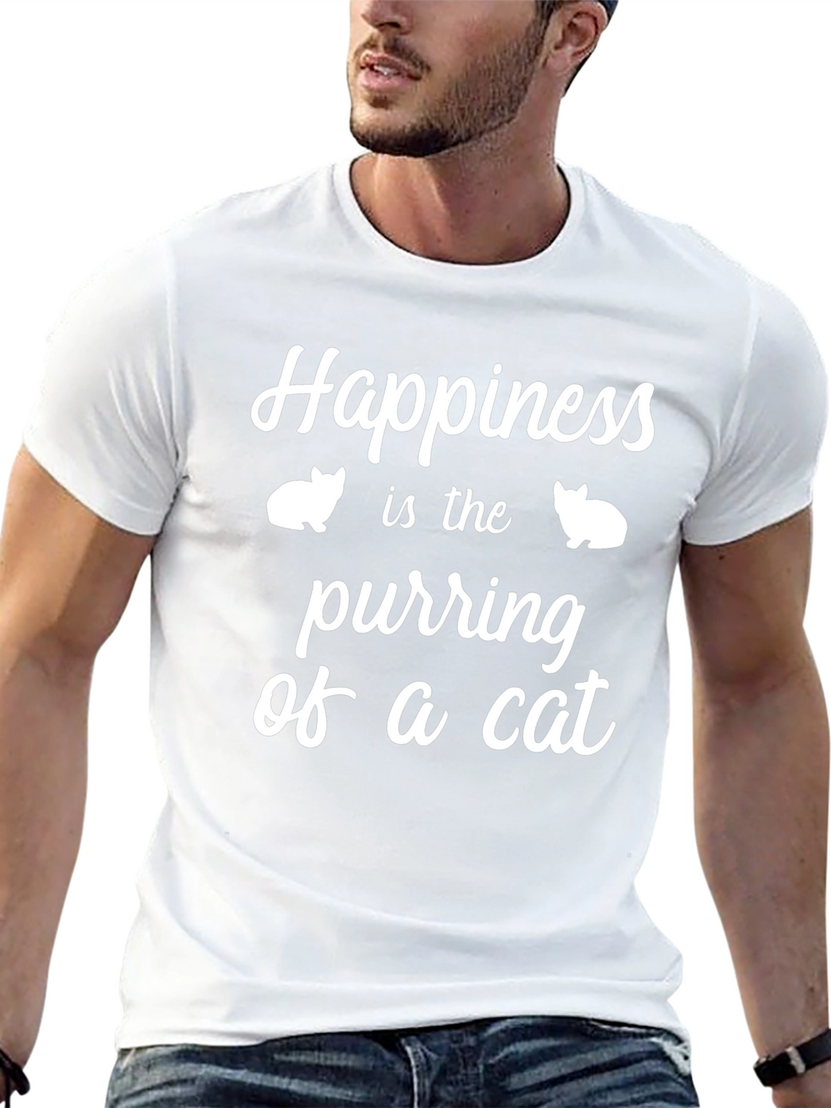 Happiness is the Purring of a Cat T-Shirt