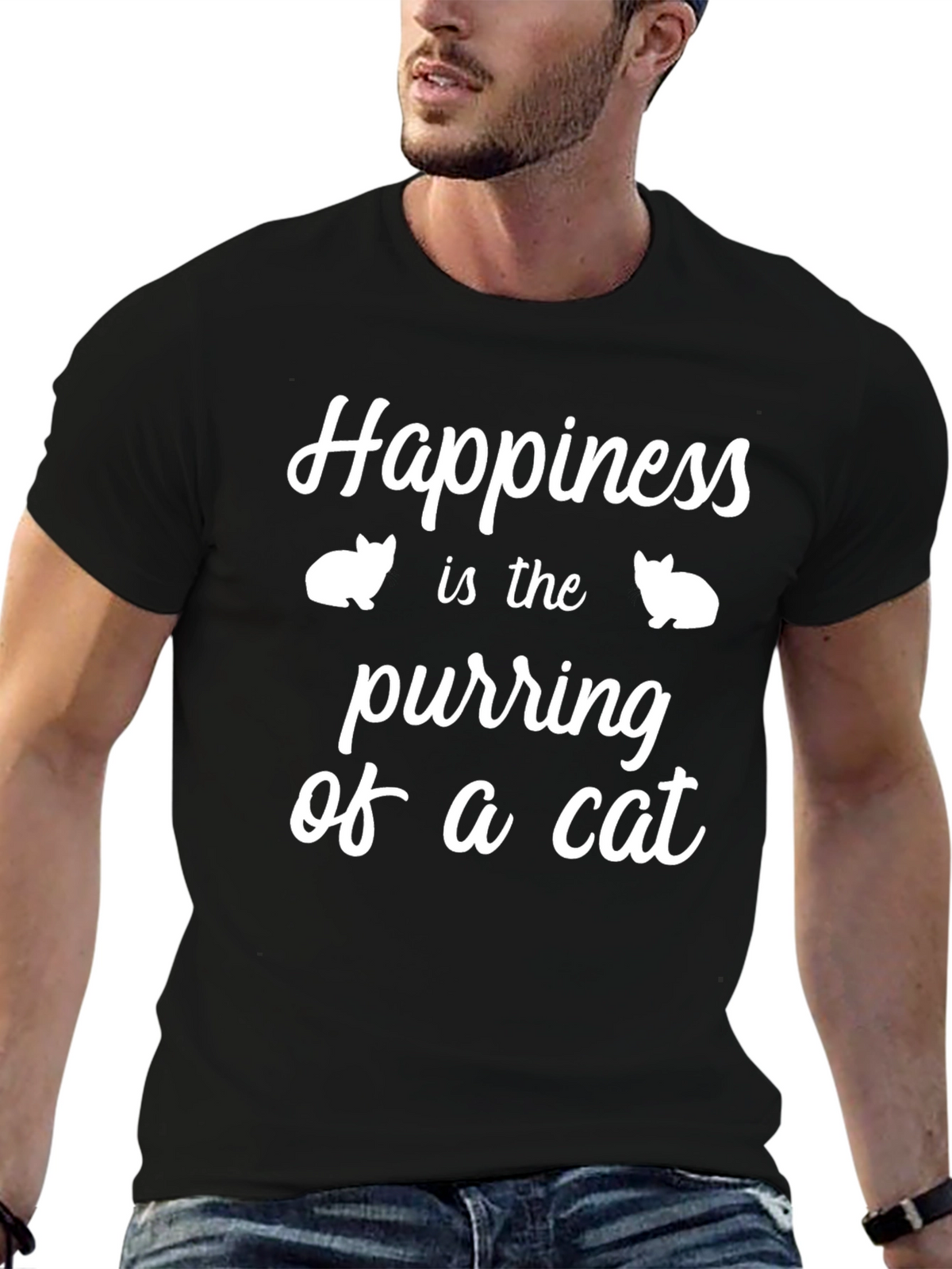 Happiness is the Purring of a Cat T-Shirt