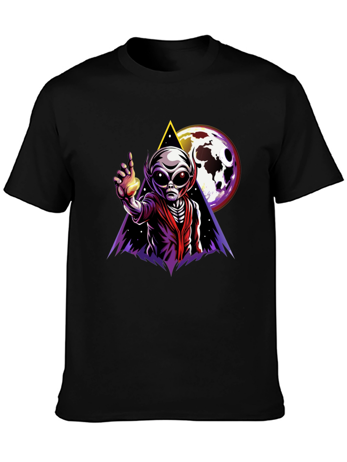 Alien Graphic T-Shirt - Outer Space Design