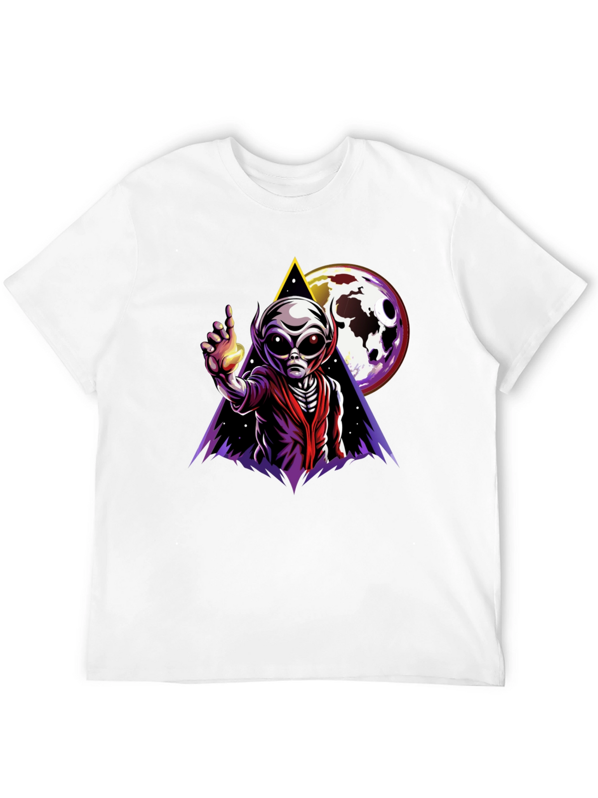 Alien Graphic T-Shirt - Outer Space Design