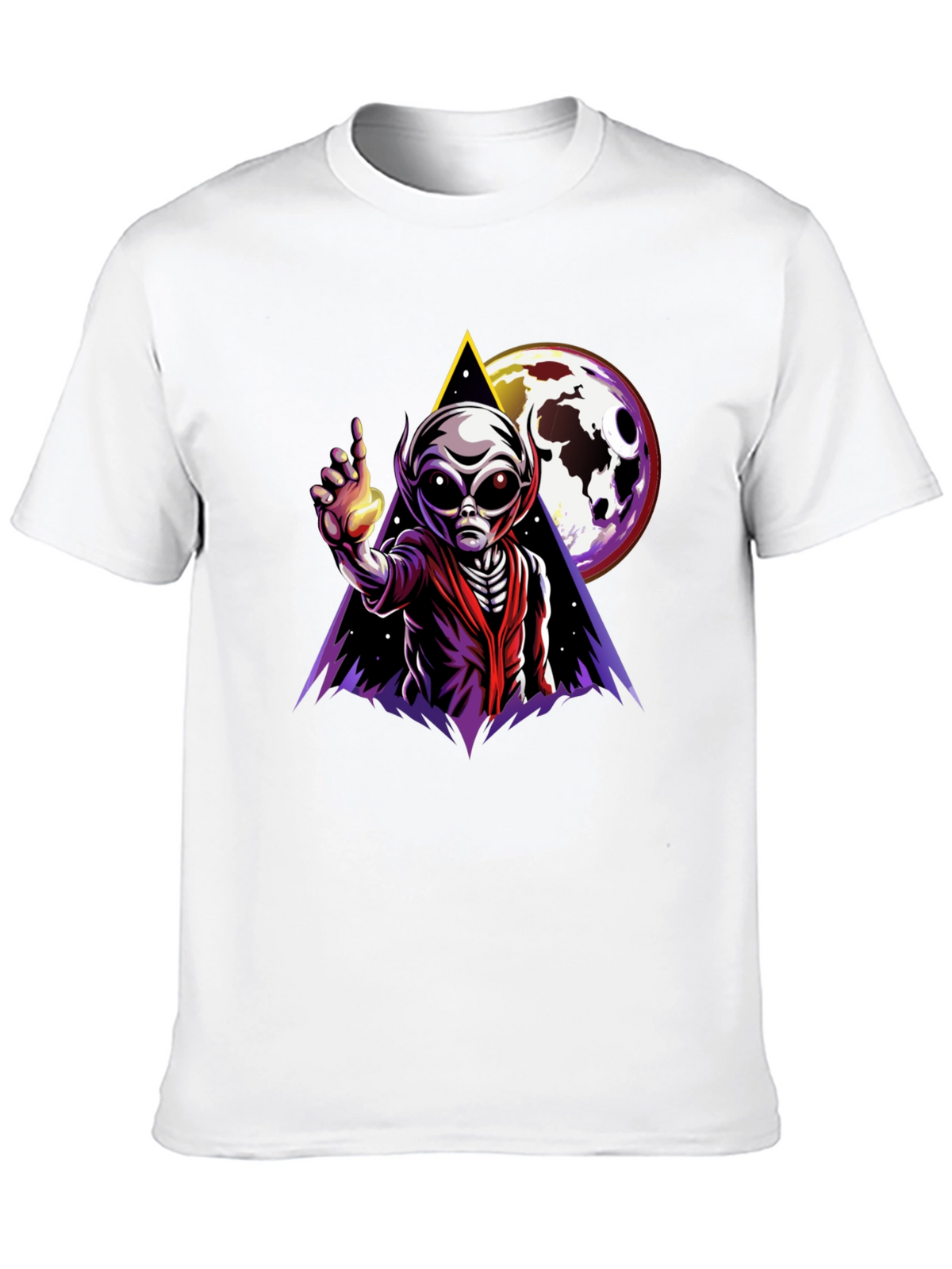 Alien Graphic T-Shirt - Outer Space Design