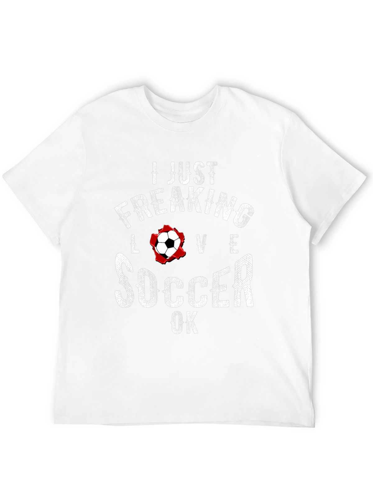 I Just Freaking Love Soccer T-Shirt - Black