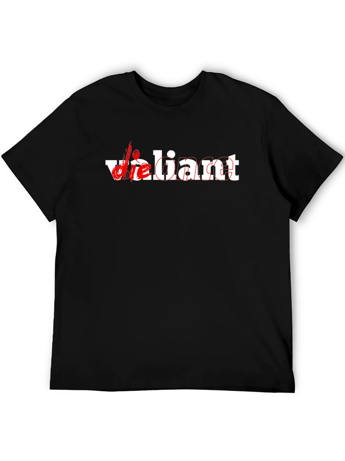 Die Liant Graphic Tee - Black Cotton Casual Wear