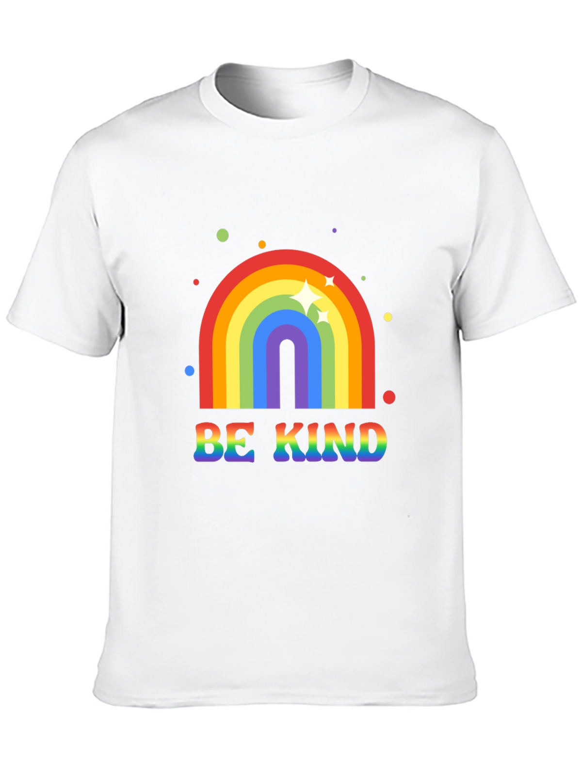Be Kind Rainbow Graphic Tee - Black T-Shirt