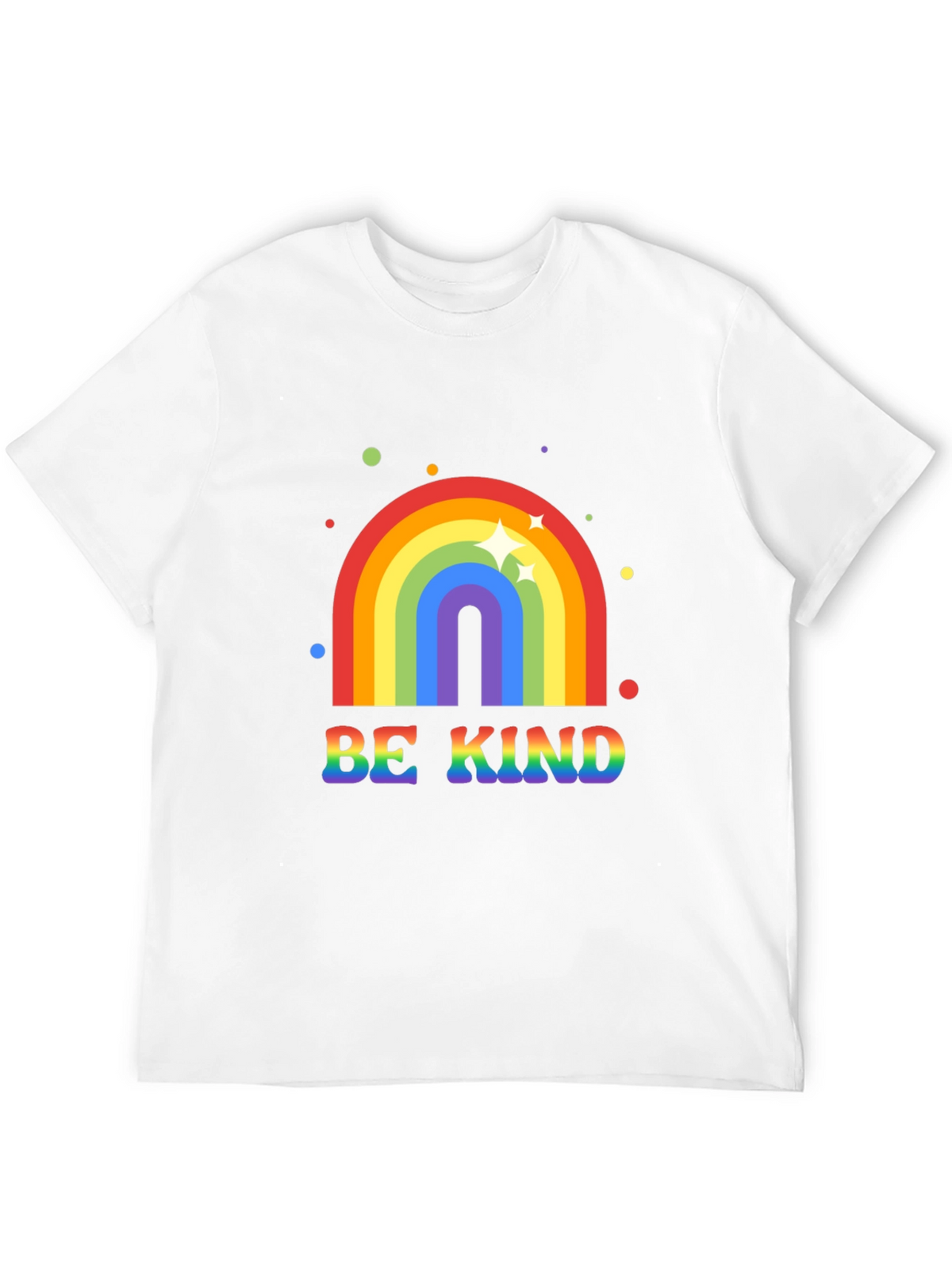 Be Kind Rainbow Graphic Tee - Black T-Shirt