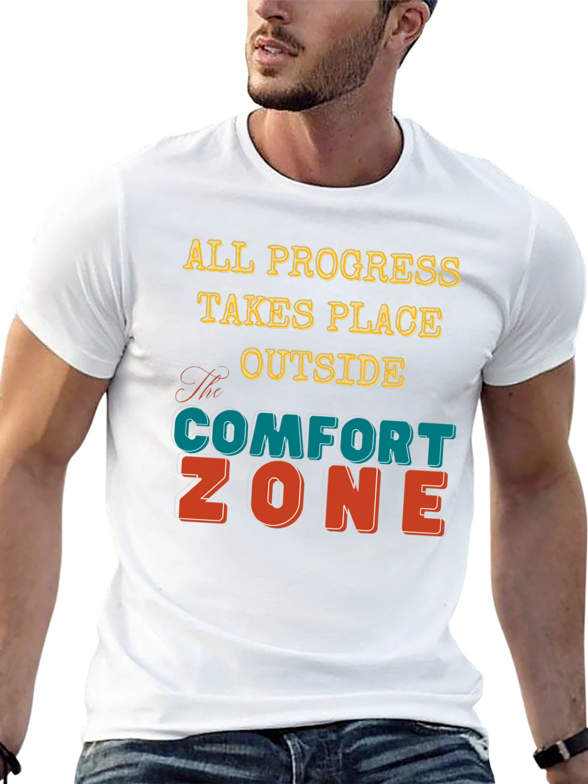 Comfort Zone T-Shirt - Motivational Graphic Tee