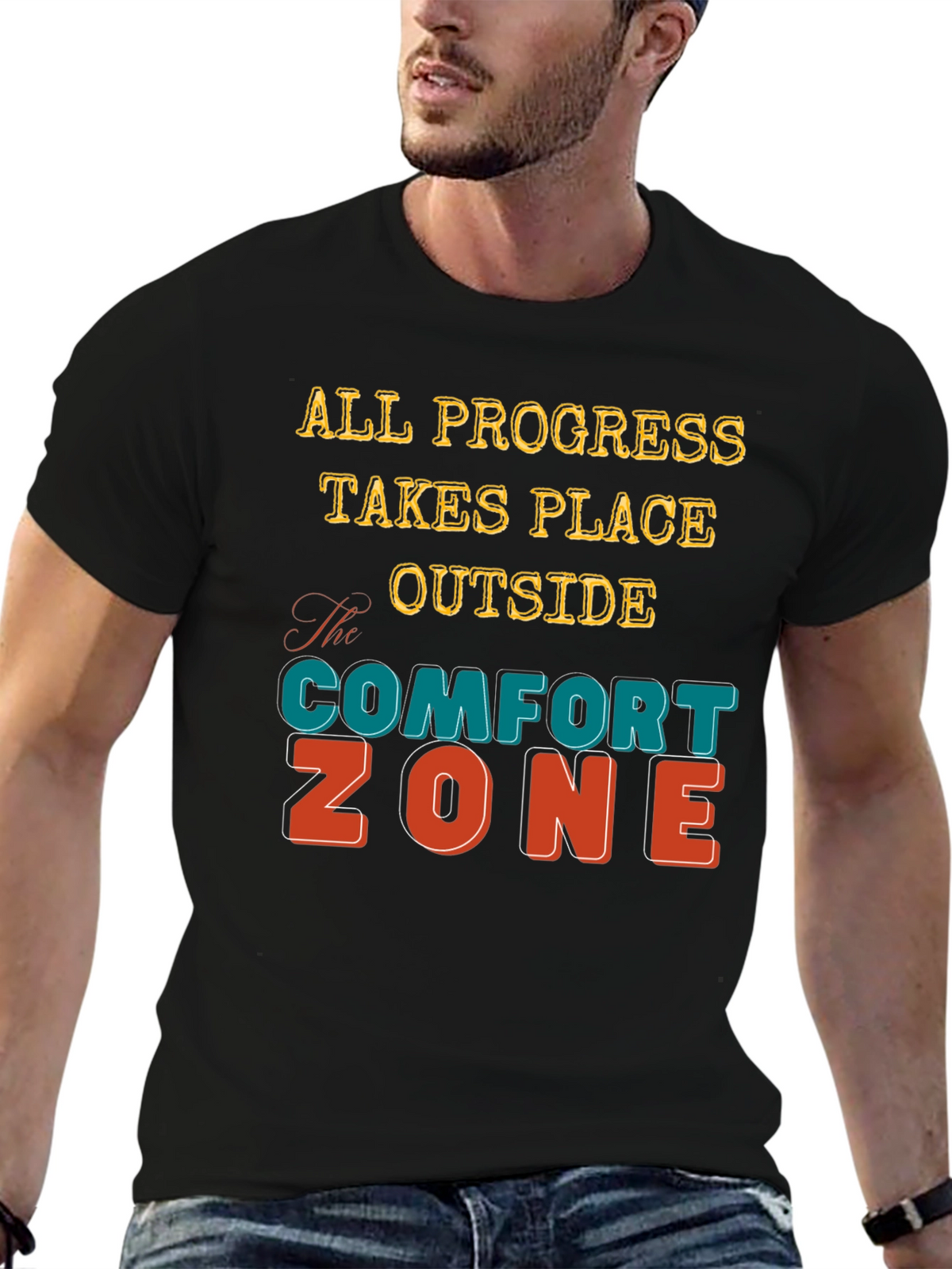 Comfort Zone T-Shirt - Motivational Graphic Tee