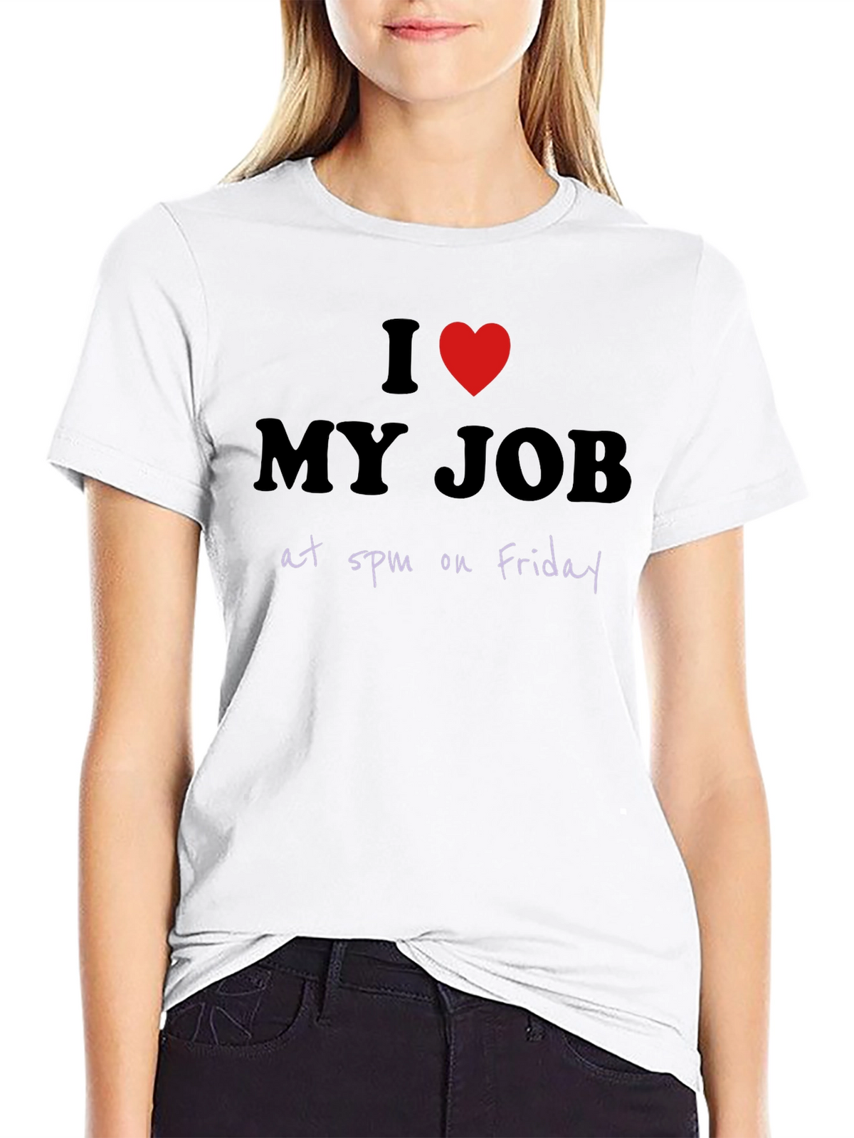 I Heart My Job at 5pm Friday Graphic T-Shirt