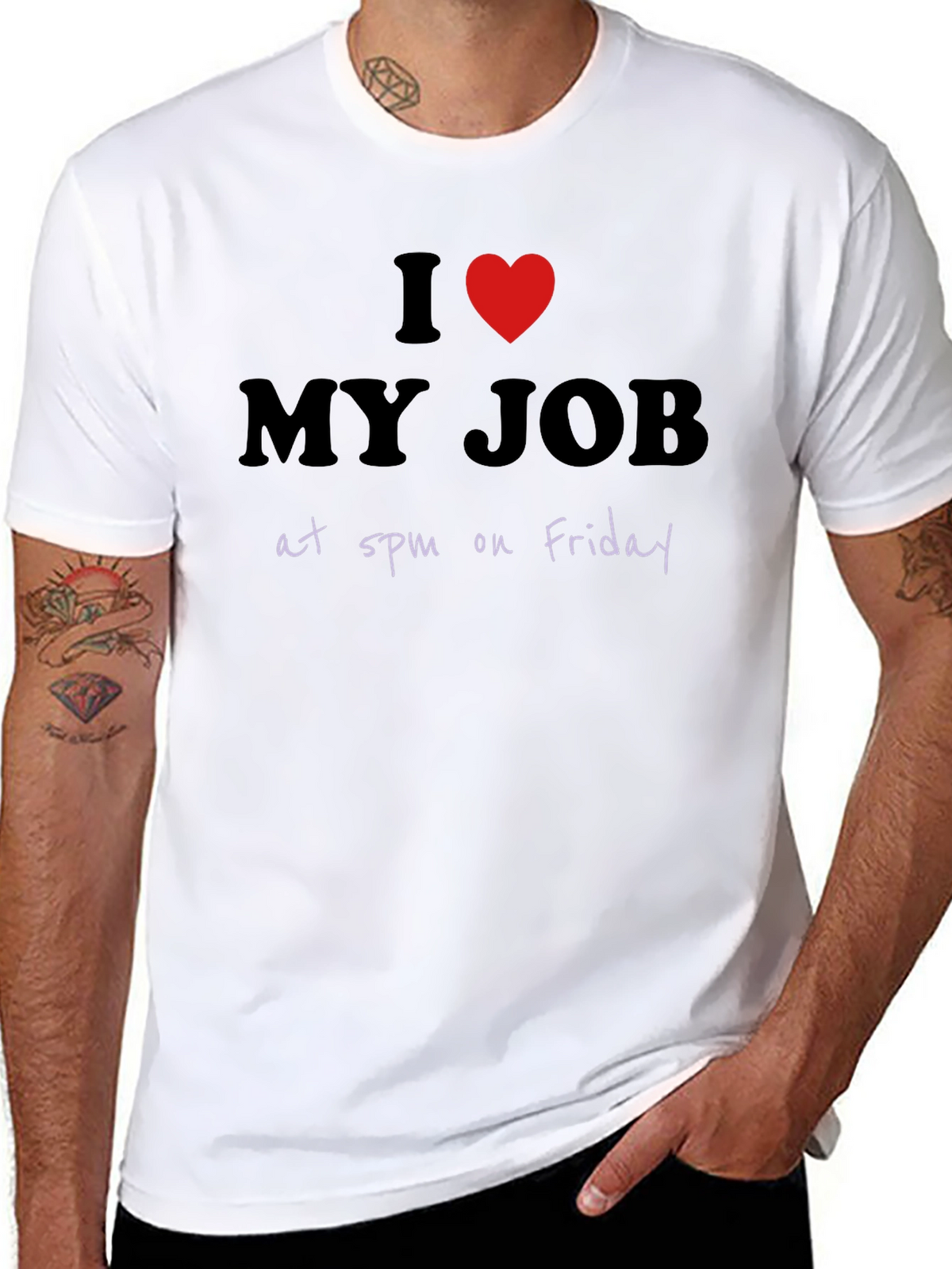 I Heart My Job at 5pm Friday Graphic T-Shirt