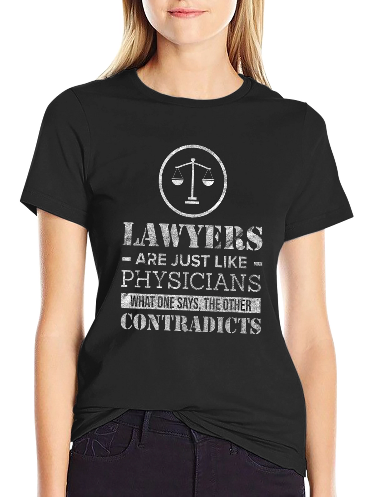 Lawyers vs Physicians Graphic Tee - Funny T-Shirt