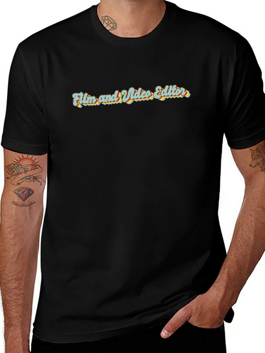Film & Video Editor Black T-Shirt
