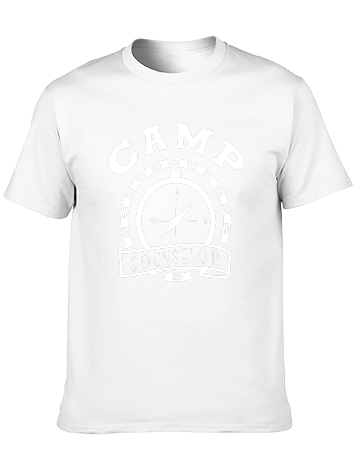 Camp Counselor Compass Graphic Tee - Black