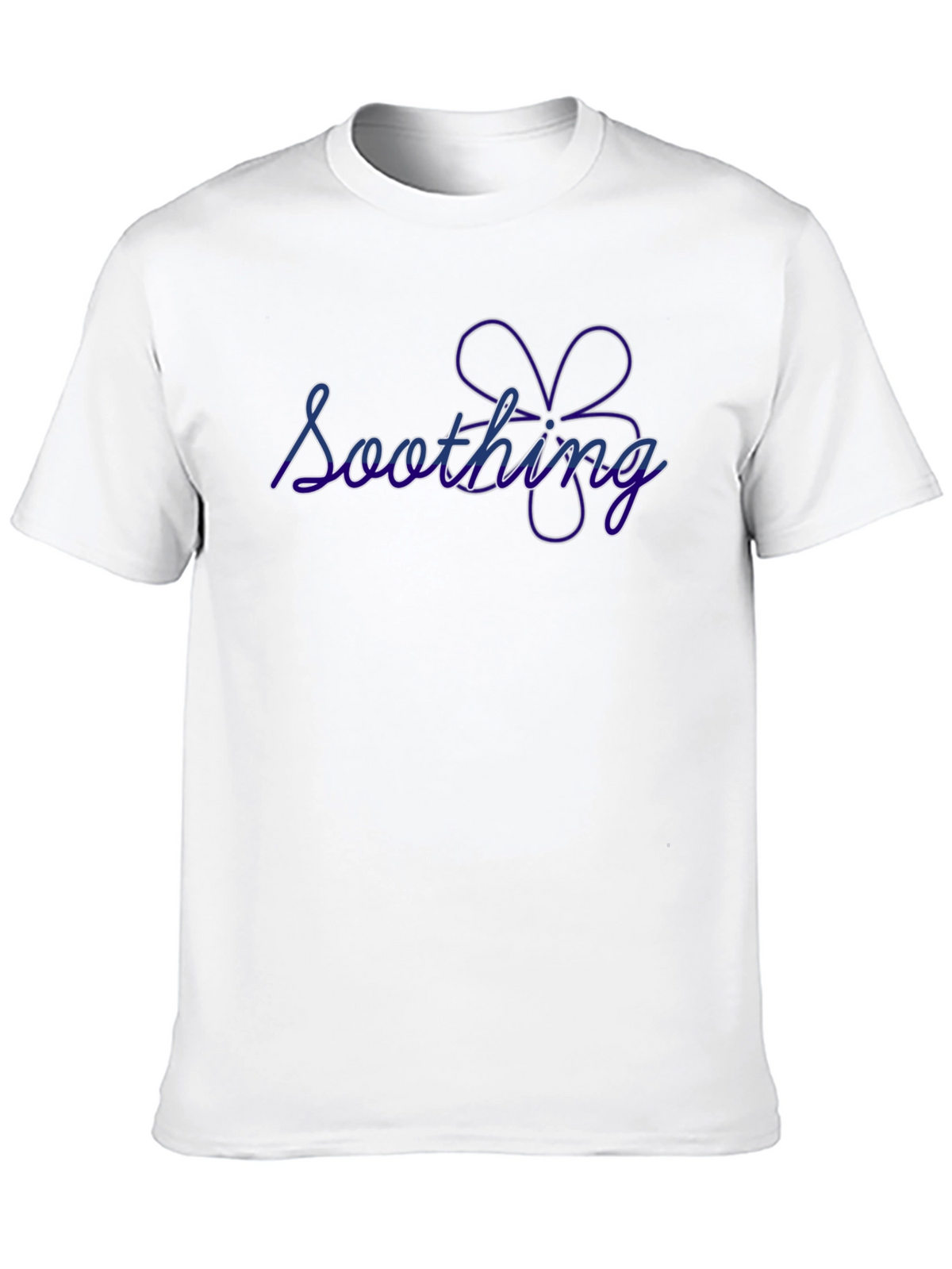 Soothing Flower Graphic Black T-Shirt