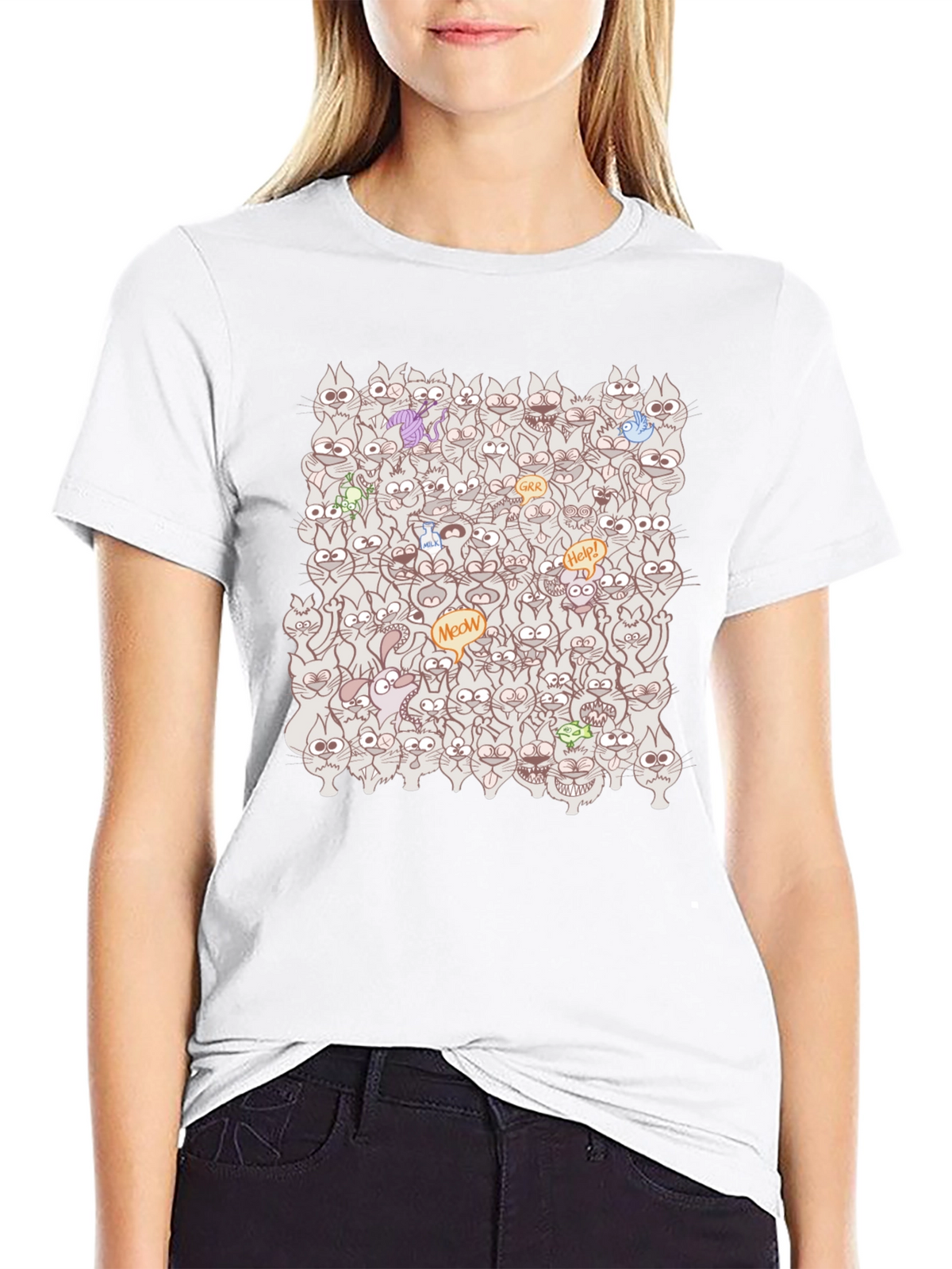Crazy Cats T-Shirt: Meow Madness!