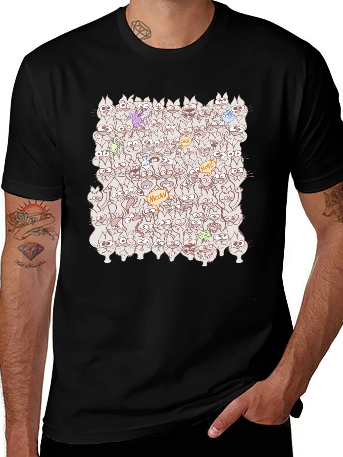 Crazy Cats T-Shirt: Meow Madness!