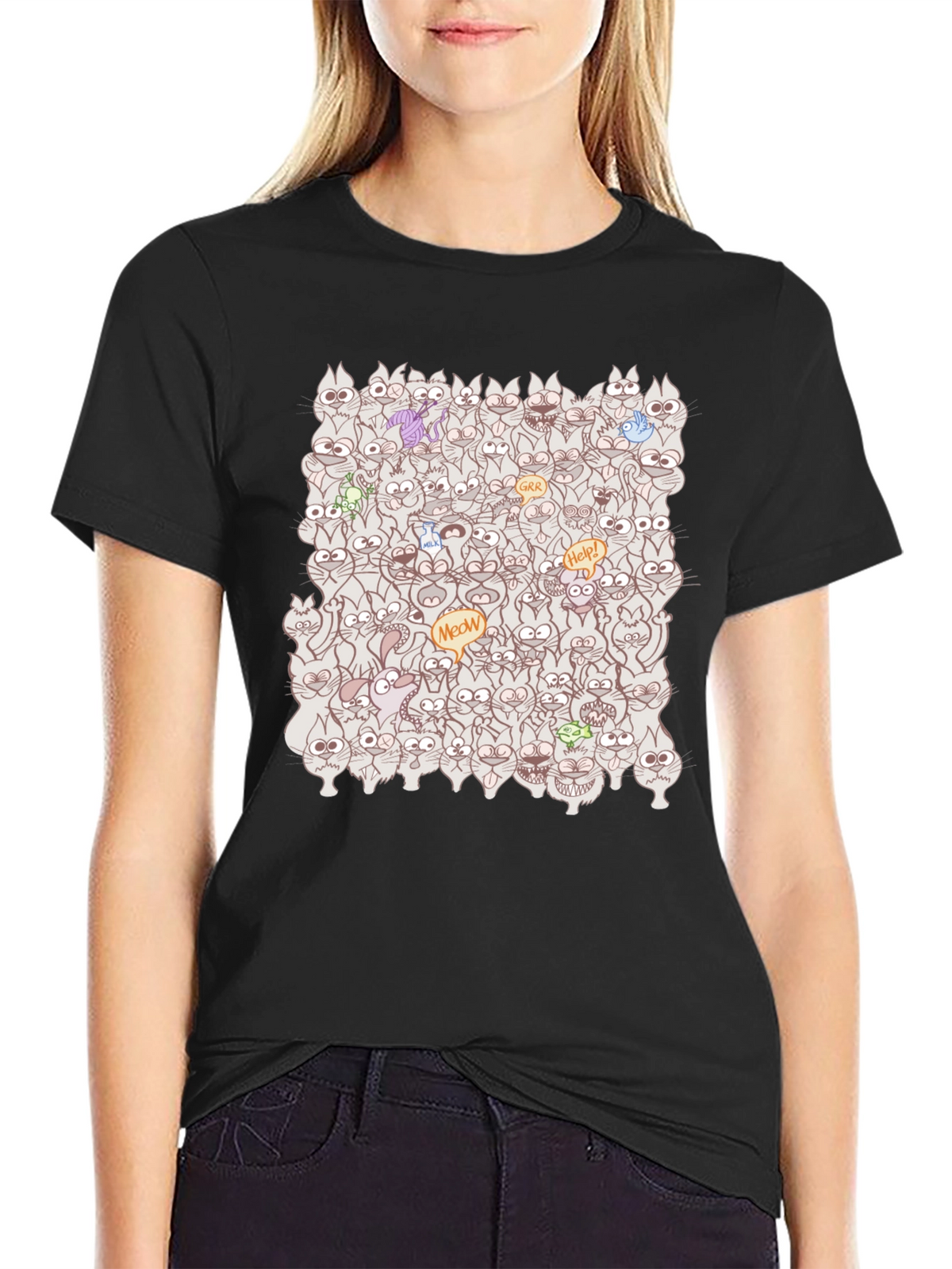 Crazy Cats T-Shirt: Meow Madness!