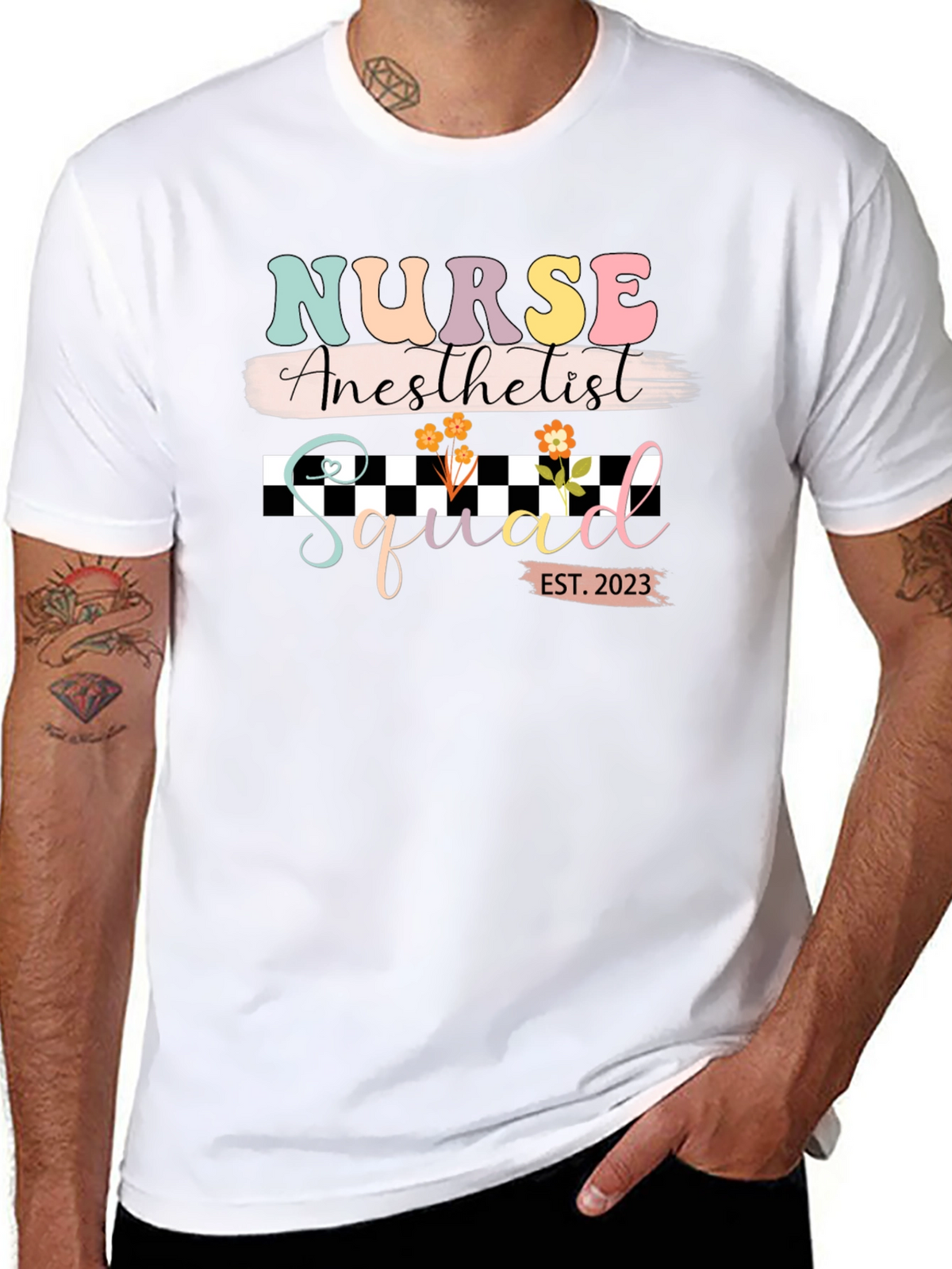 Nurse Anesthetist Squad 2023 Black T-Shirt