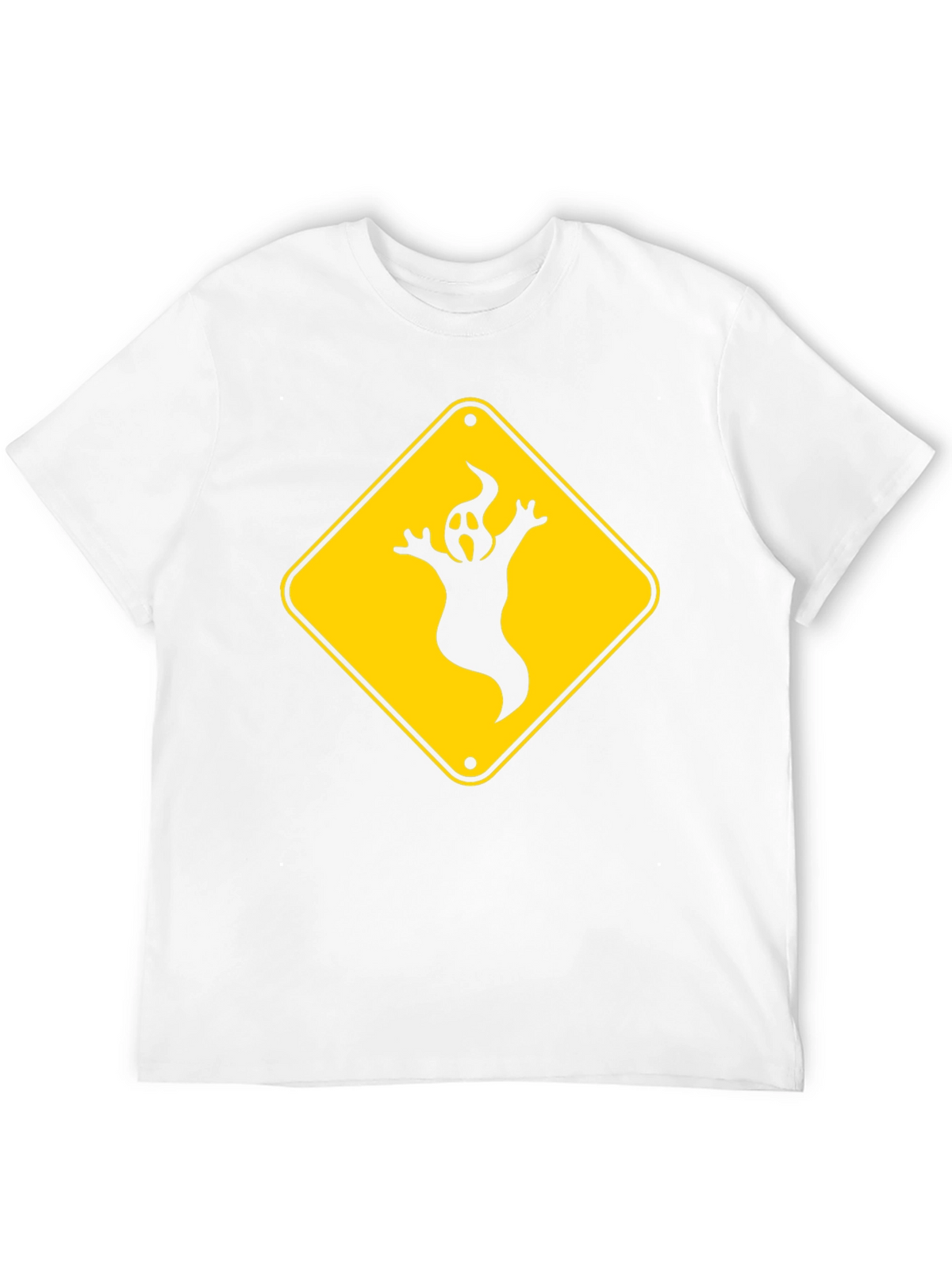 Ghost Crossing Sign T-Shirt - Halloween Fun!