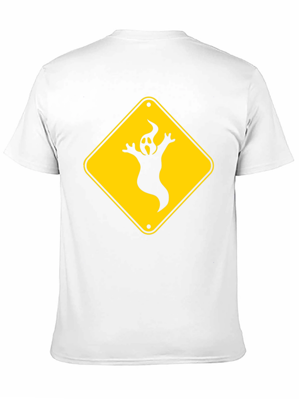 Ghost Crossing Sign T-Shirt - Halloween Fun!