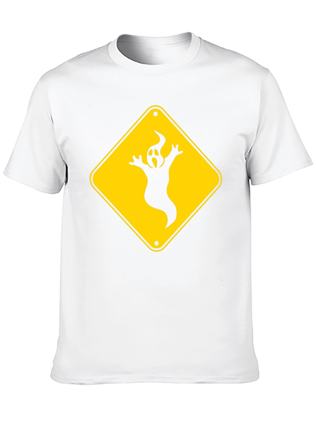 Ghost Crossing Sign T-Shirt - Halloween Fun!