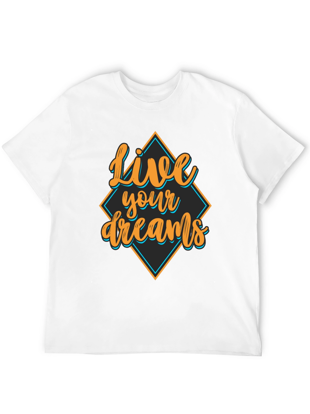 Live Your Dreams Black Graphic Tee