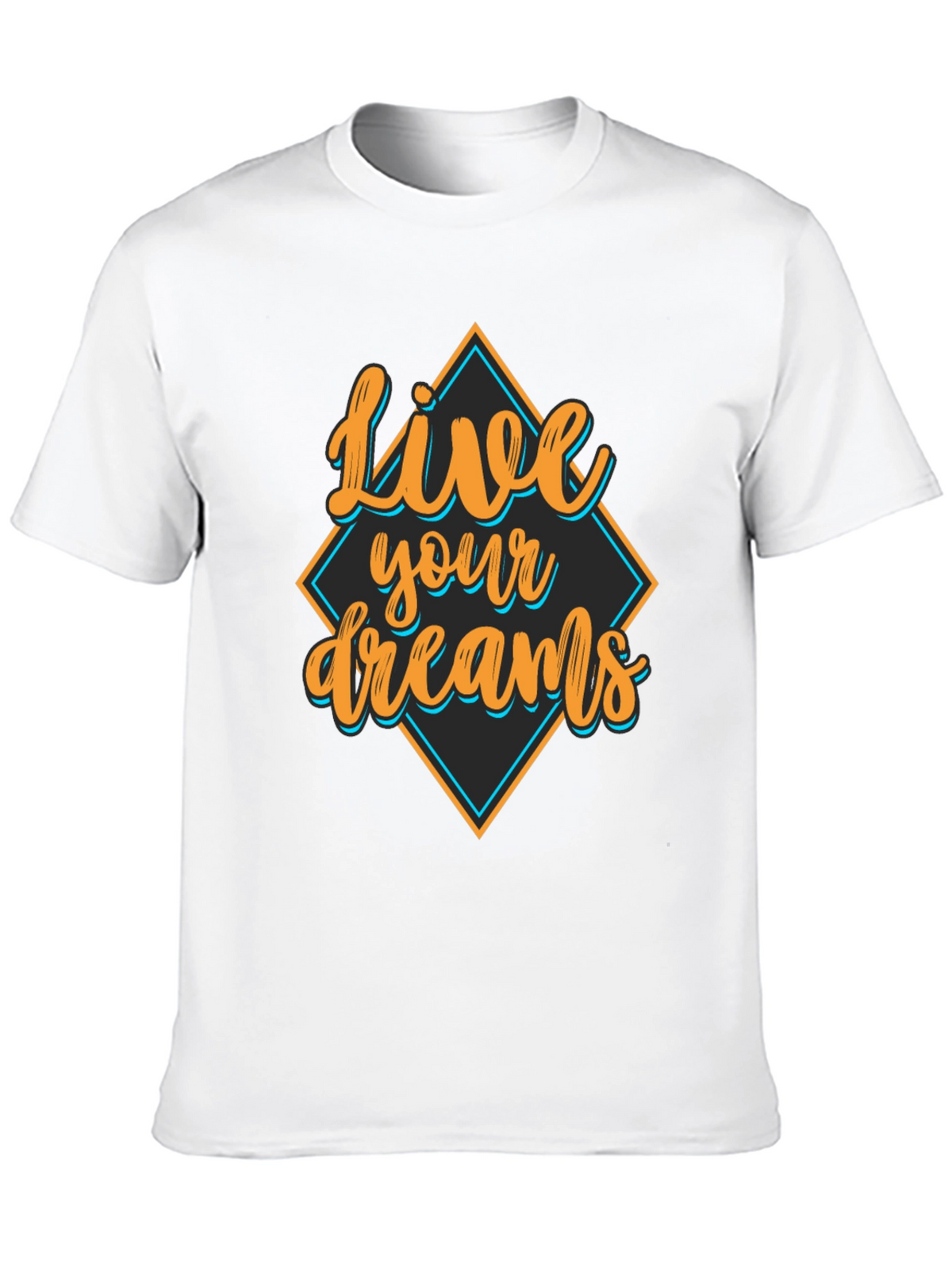 Live Your Dreams Black Graphic Tee