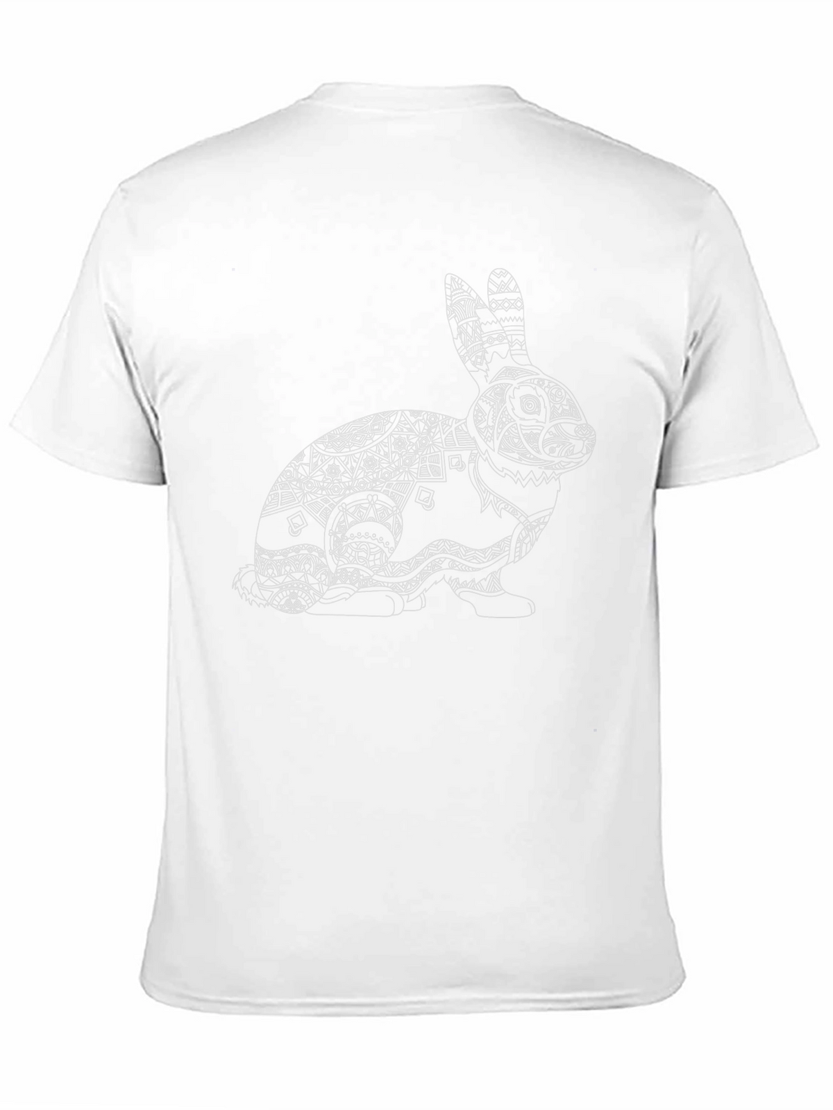 Rabbit Mandala Graphic Tee - Black