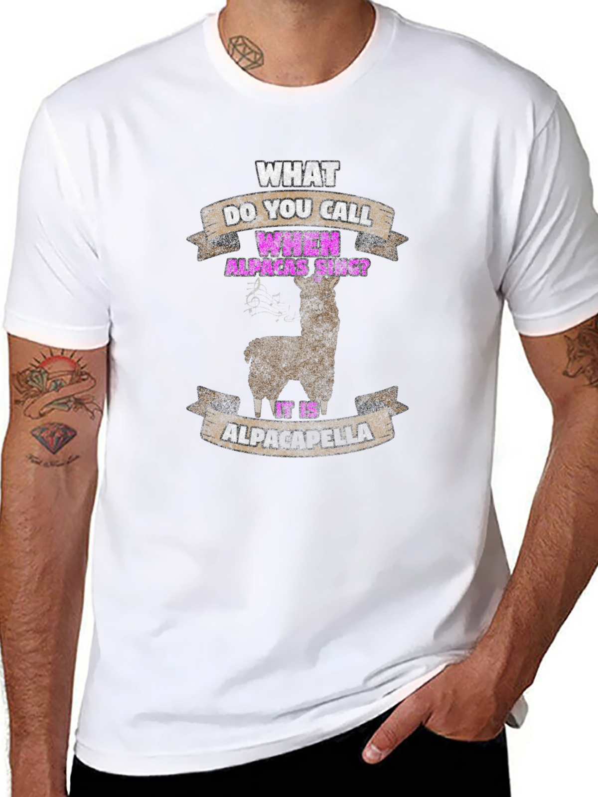 Alpaca-della Mens Graphic Tee