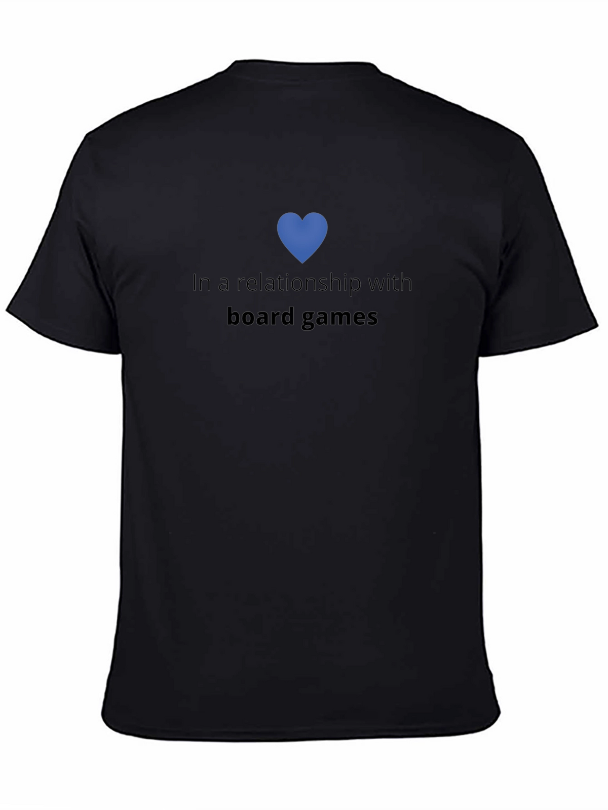 Board Games Relationship T-Shirt - Black Cotton Tee