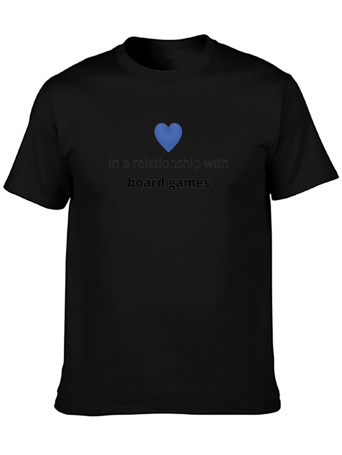 Board Games Relationship T-Shirt - Black Cotton Tee