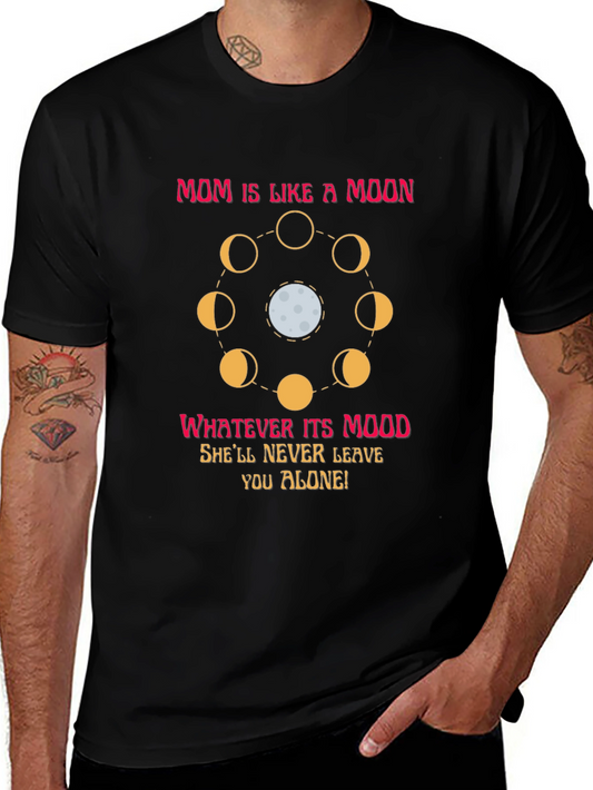 Mom Like a Moon T-Shirt - Phases of Motherhood Tee