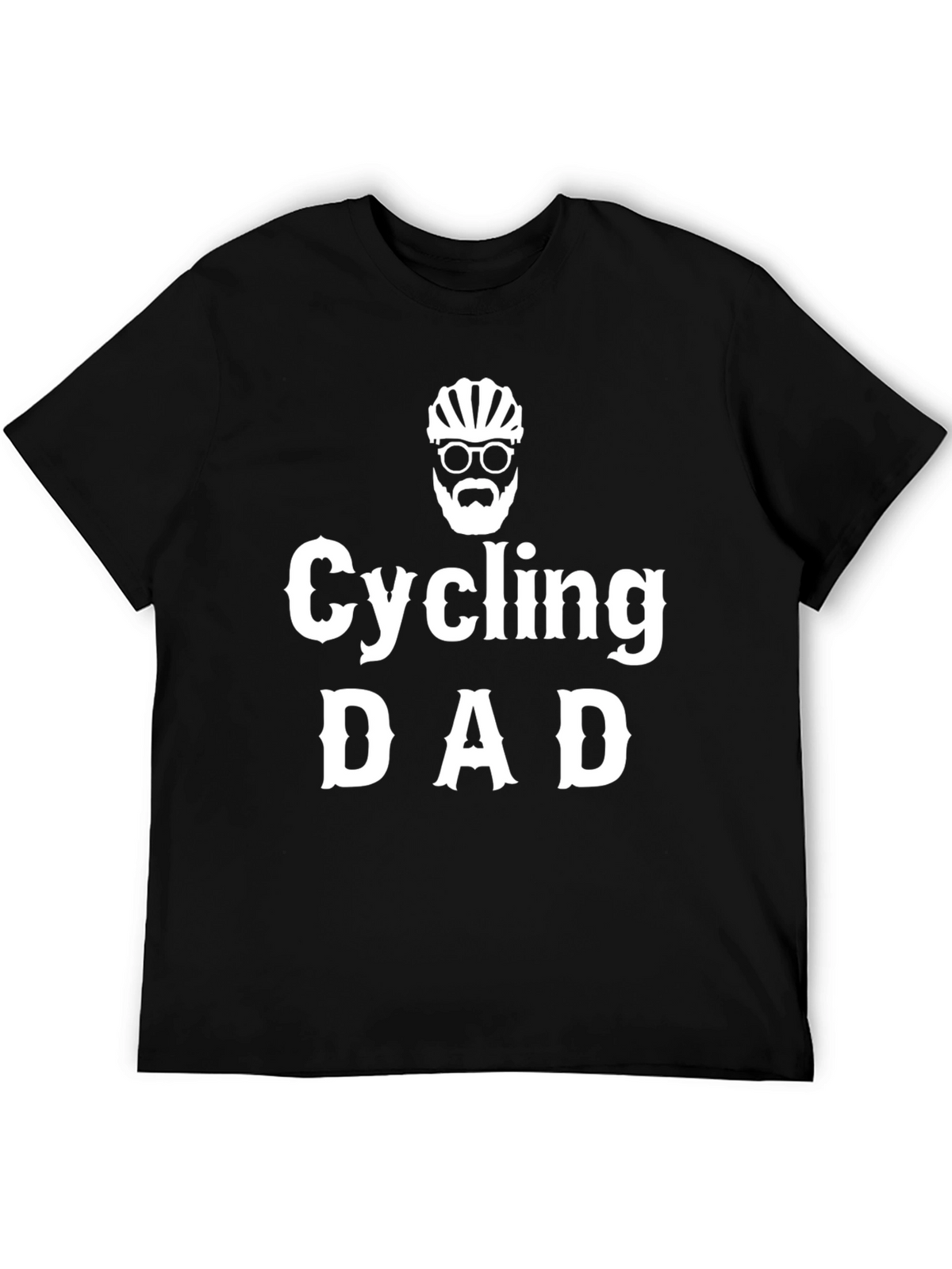 Cycling Dad T-Shirt - Black Cotton Tee