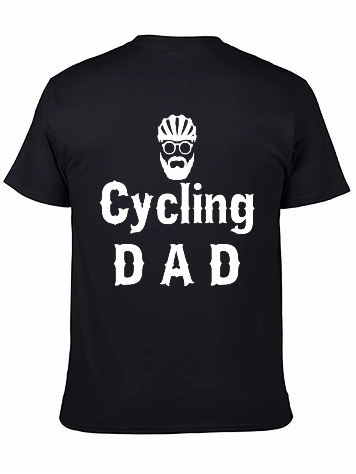 Cycling Dad T-Shirt - Black Cotton Tee