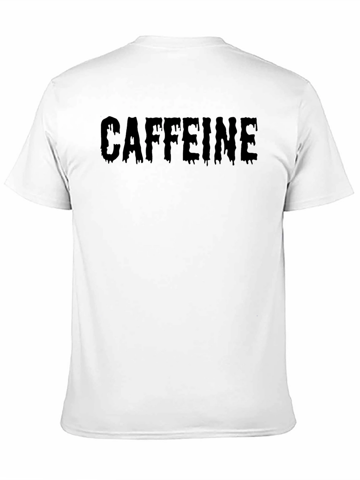 Caffeine Drip Graphic Tee - Black Cotton T-Shirt