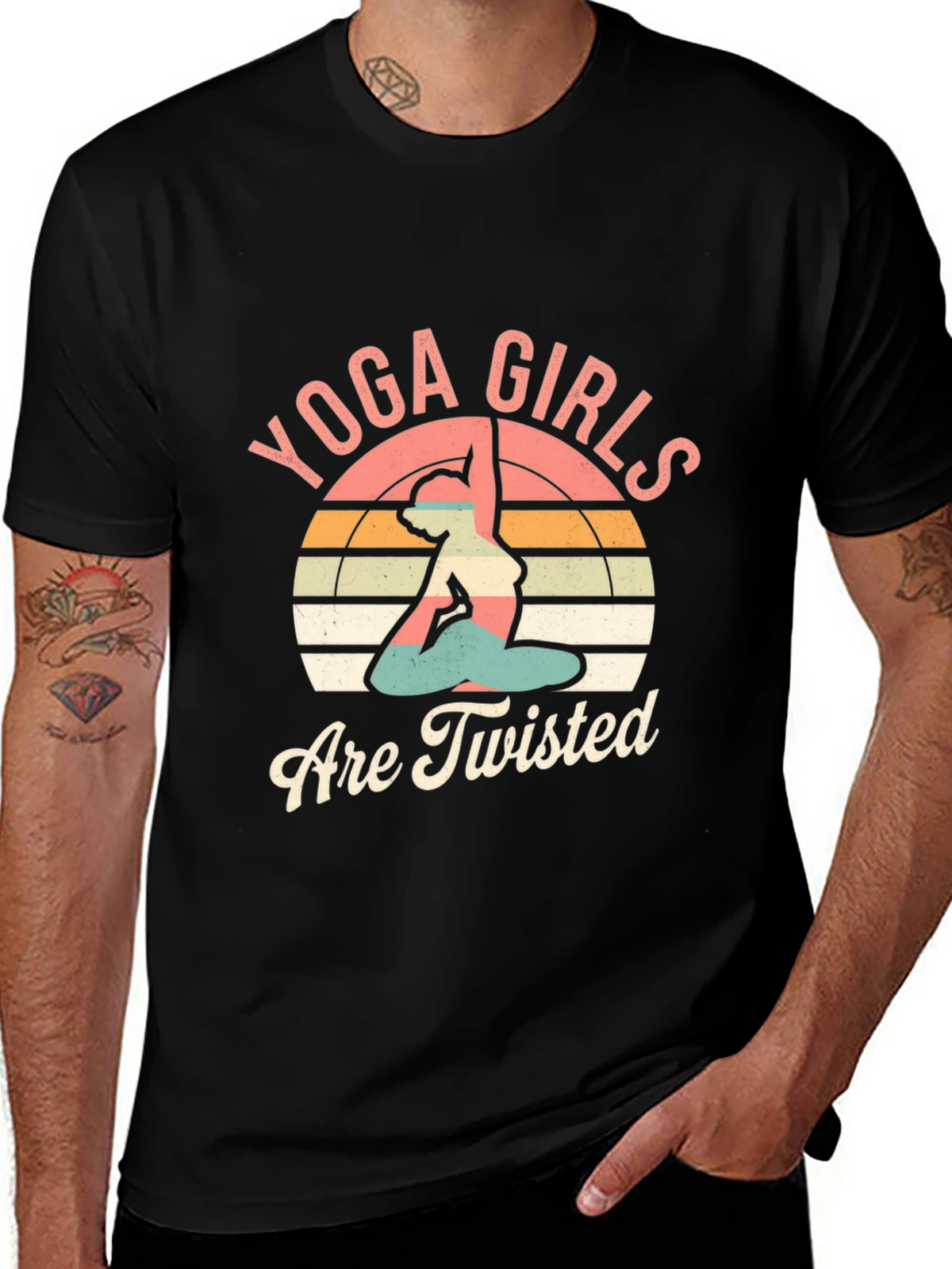 Yoga Girls Are Twisted Graphic Tee