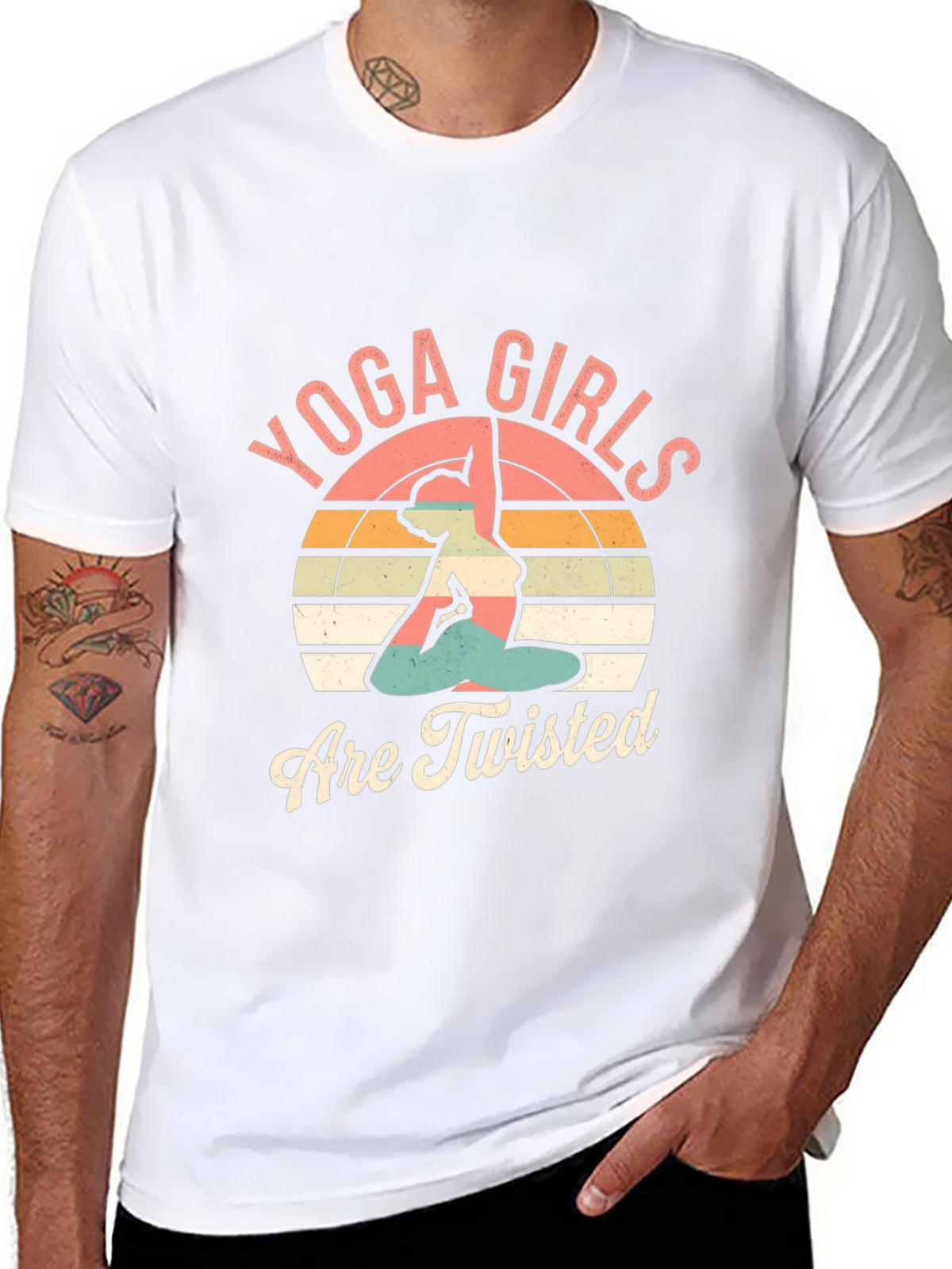 Yoga Girls Are Twisted Graphic Tee