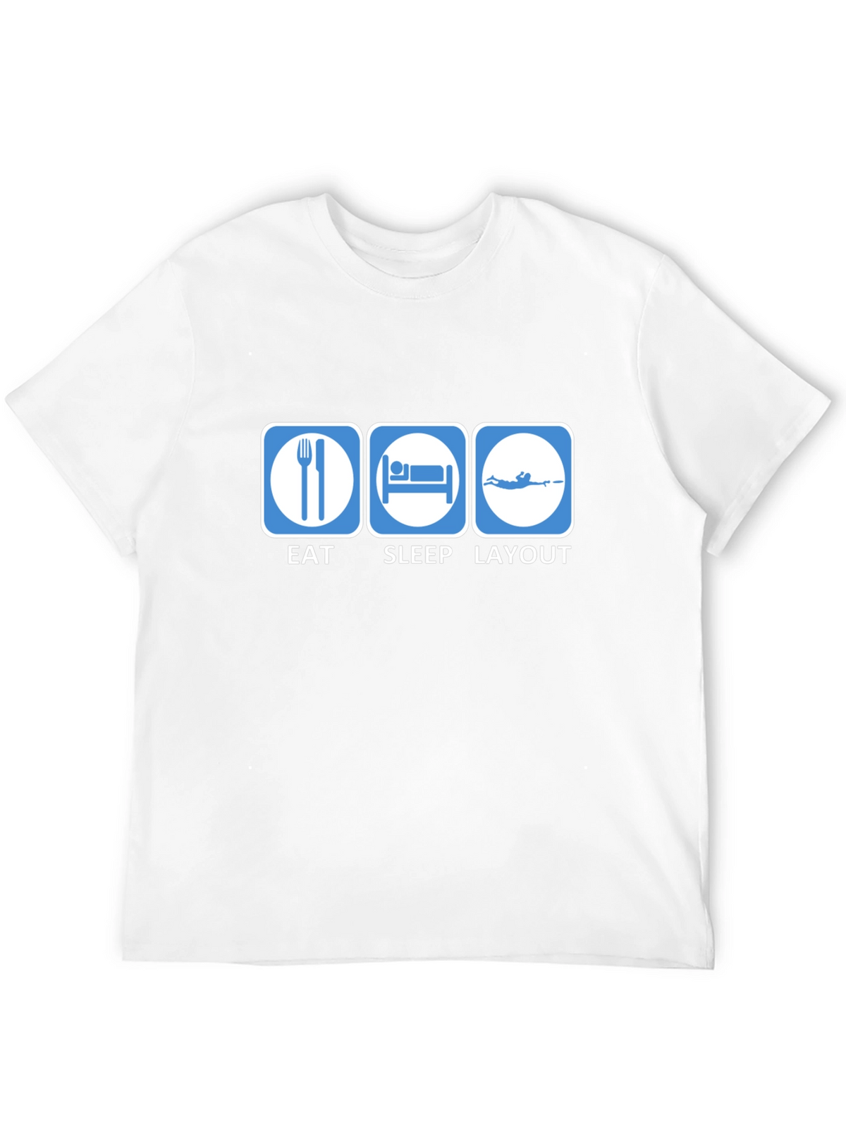 Eat Sleep Layout T-Shirt | Funny Scuba Diving Tee
