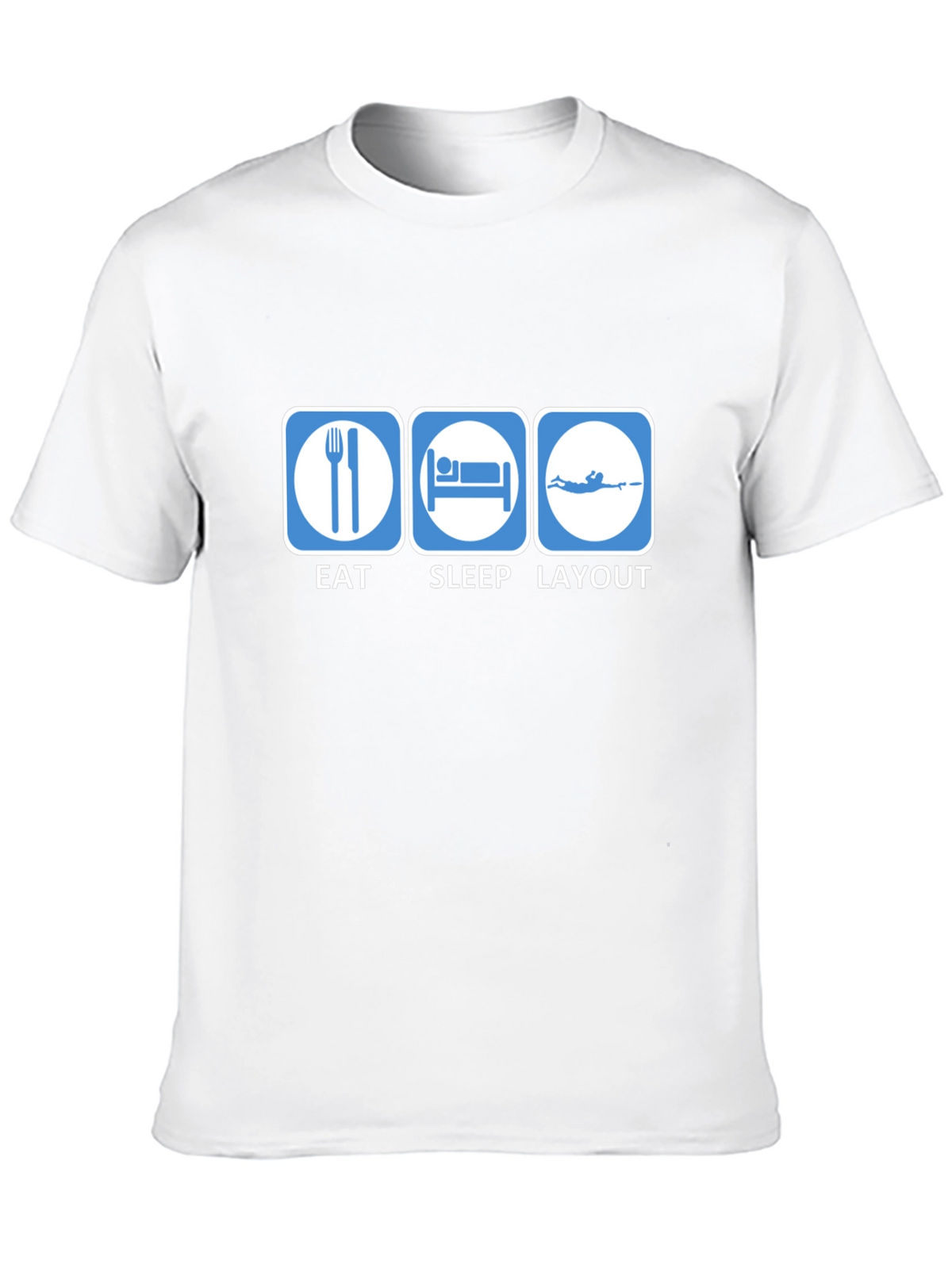 Eat Sleep Layout T-Shirt | Funny Scuba Diving Tee